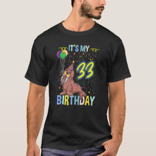 Sein 33. Geburtstag Walrus Ocean Animal T-Shirt