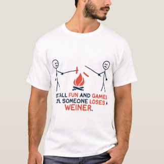 sein aller Spaß und Spiele bis jemand verliert ein T-Shirt