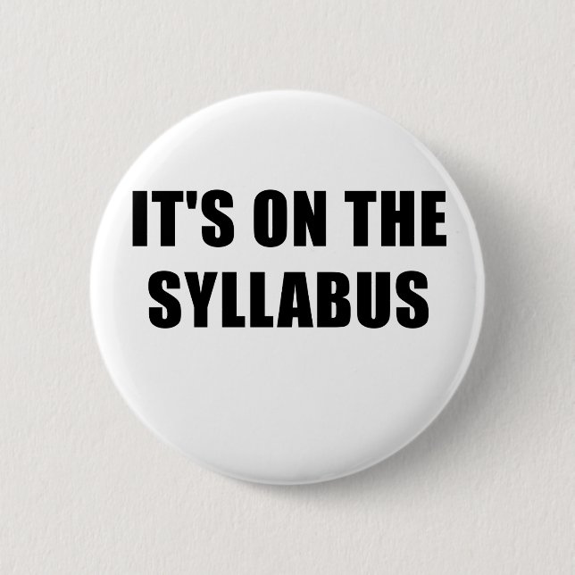 Sein an der Syllabus Button (Vorderseite)