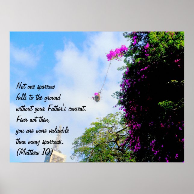 Sein Auge ist auf dem Sparrow Poster (Vorne)