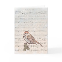 Sein Auge ruht auf dem Sperling Card