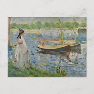 Sein Böschung in Argenteuil von Edouard Manet Postkarte