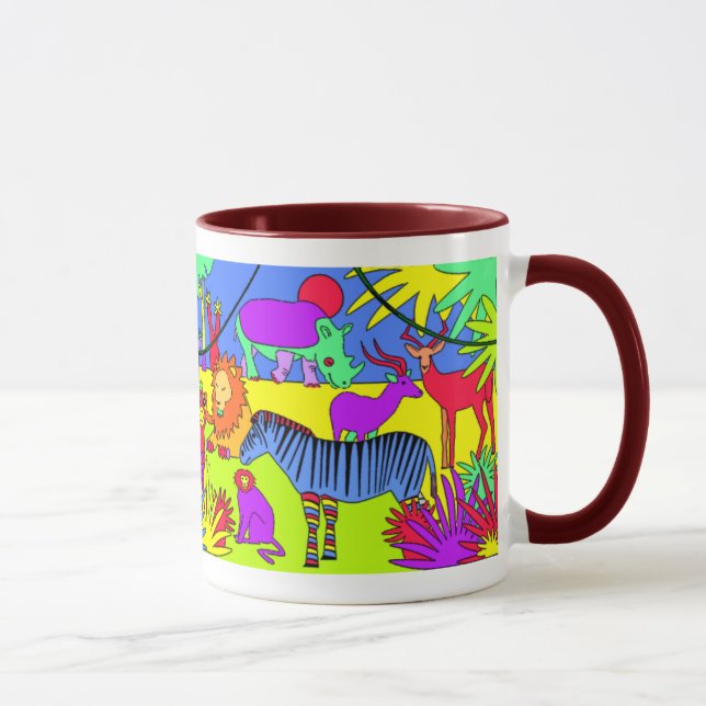 Sein Dschungel da draußen Tasse (Rechts)