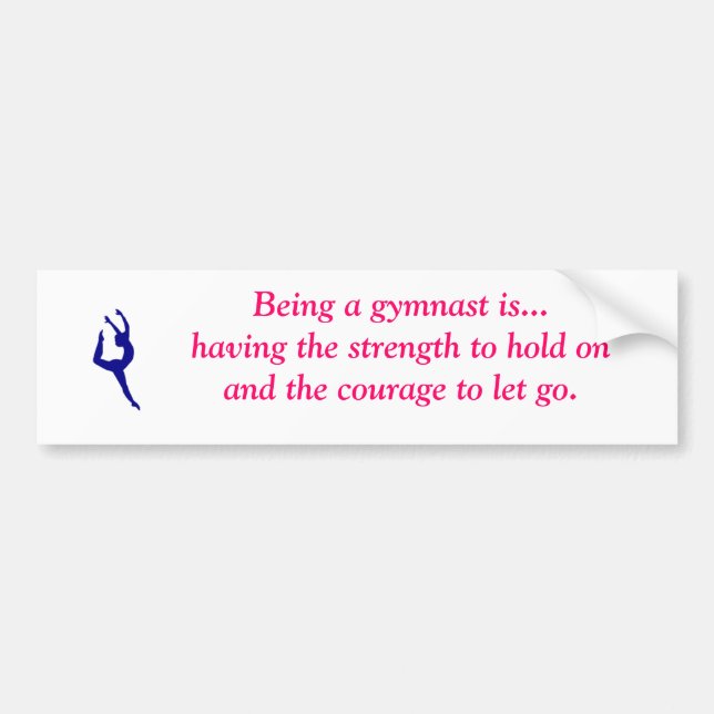 Sein ein Gymnast ist… Autoaufkleber (Vorne)