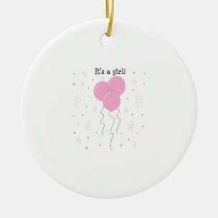 Sein ein Mädchen Keramikornament