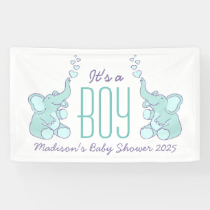 Sein eine Jungen-Babyparty Signagefahne Banner