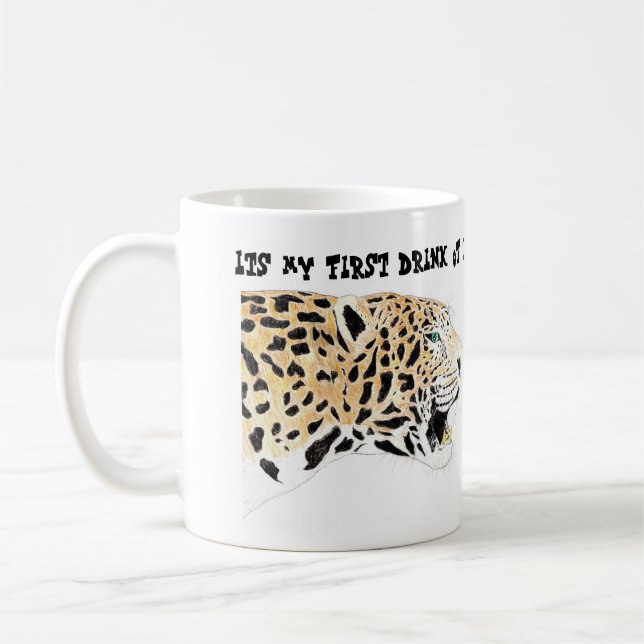 Sein erstes Getränk des Tages Kaffeetasse (Links)