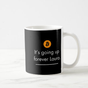 Sein ewiger Laura-Aufstieg, einfaches Bitcoin Zita Kaffeetasse