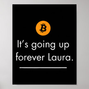 Sein ewiger Laura-Aufstieg, einfaches Bitcoin Zita Poster