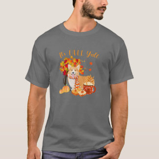 Sein Fall Yall Corgi Hund Halloween Herbst T-Shirt
