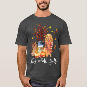 Sein Fall Yall Golden Retriever Dog Pumpkin Fall A T-Shirt