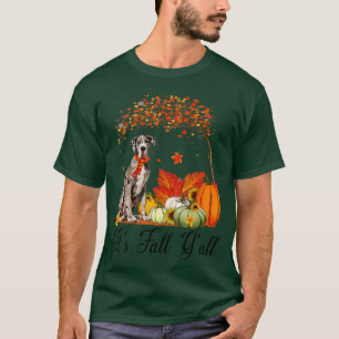 Sein Fall Yall Great Dane Hund liebt Erntedank H T-Shirt