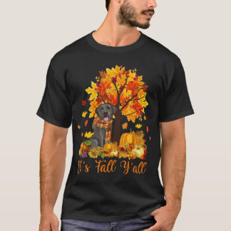 Sein Fall Yall Labrador Black Lab Halloween Thanks T-Shirt