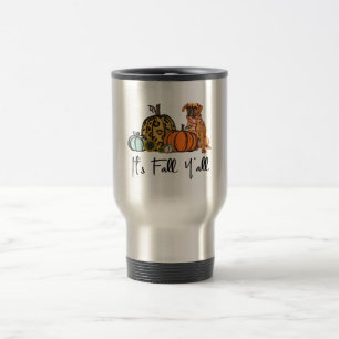 Sein Fall Yall Pumpkin Boxer Hund Halloween-Gesche Reisebecher