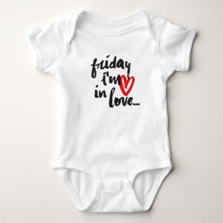 Sein Freitag bin ich im Liebebabybodysuit, Baby Strampler