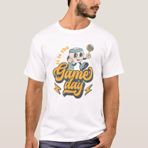 Sein Game Day Y’All Retro Volleyball Saison Volley T-Shirt