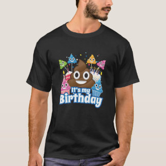 Sein Geburtstag Kackte Emoji Funny Shirt