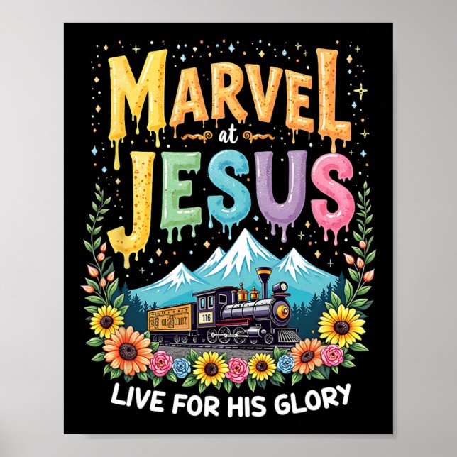 Sein Glory Junction Train True North Christliches  Poster (Vorne)
