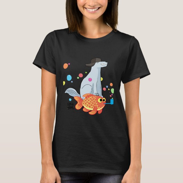 Sein Goldfisch fischen T-Shirt (Vorderseite)