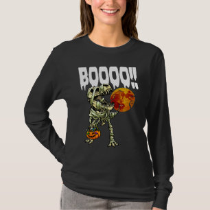 Sein Gruseliger Boo Rex Frauen Halloween Tag Feie T-Shirt