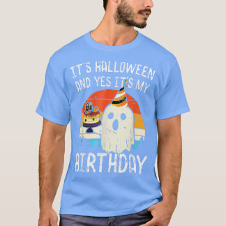 Sein Halloween und ja sein Geburtstag Funny Boo Ha T-Shirt