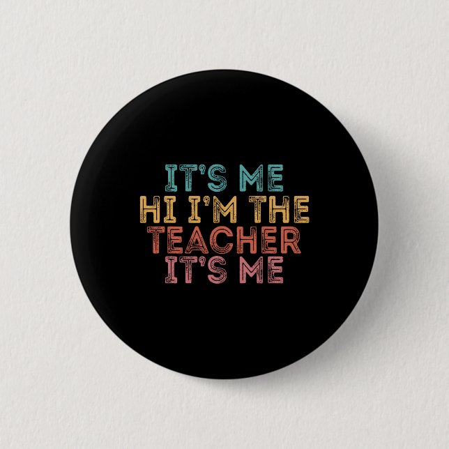 Sein Ich Hallo ist der Lehrer Es ist Me1 Button (Vorderseite)