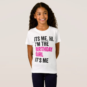 Sein Ich Hi im Birthday Girl Kindergeburtstag Part T-Shirt