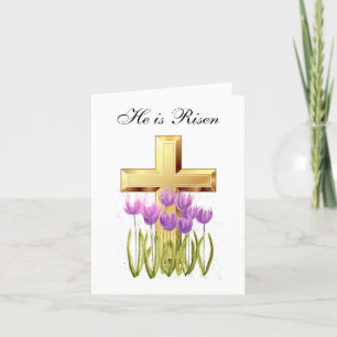 Sein ist Rised Watercolor Osterfloral Dankeskarte