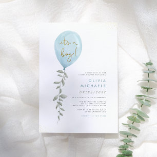 Sein Junge   Blue Balloon Baby Showbudget