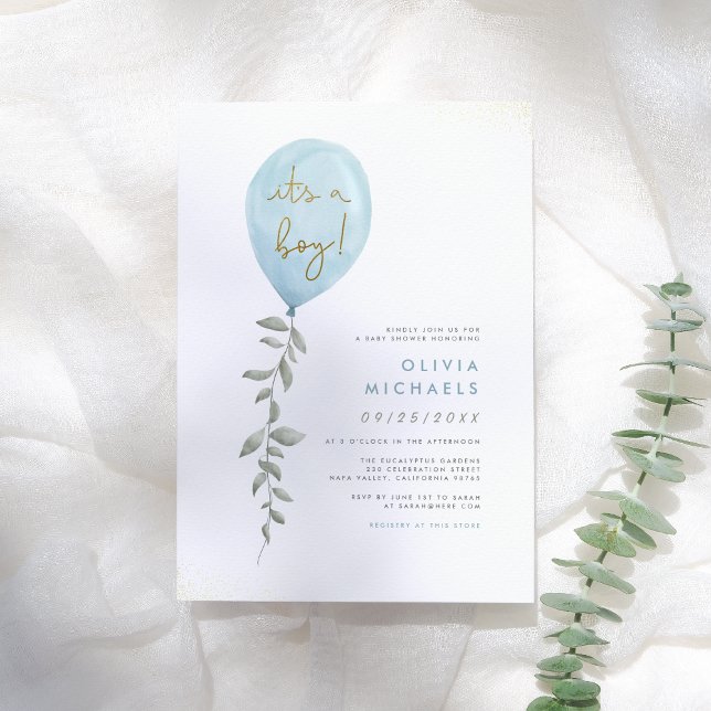 Sein Junge | Blue Balloon Baby Showbudget (Von Creator hochgeladen)