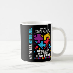 Sein Kampf Blue Great Nephew Autismus Awareness Ta Kaffeetasse