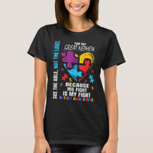 Sein Kampf Blue Great Nephew Autismus Awareness Ta T-Shirt