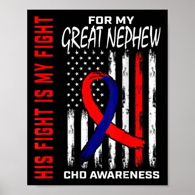 Sein Kampf Chd Bewusstsein Great Nephew Usa Flag C Poster (Vorne)