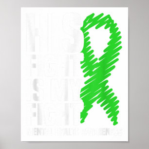 Sein Kampf gegen die psychische Gesundheit der grü Poster
