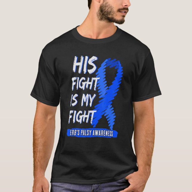 Sein Kampf ist das Palsy Awareness Blue R von mein T-Shirt (Vorderseite)