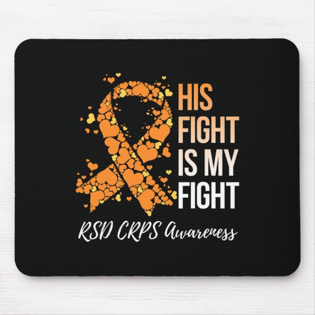 Sein Kampf ist mein "Fight Rsd Crps Awareness 1" Mousepad (Vorne)