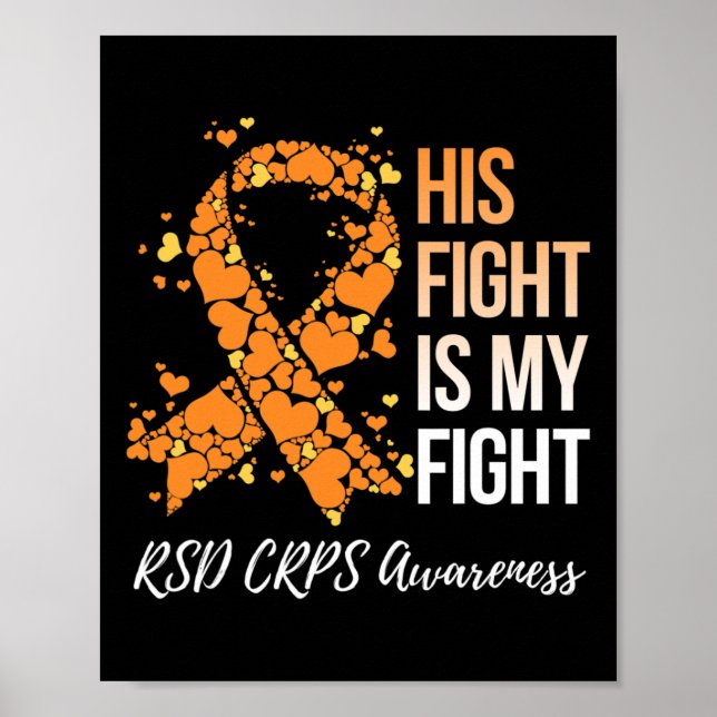 Sein Kampf ist mein "Fight Rsd Crps Awareness 1" Poster (Vorne)