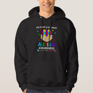 Sein Kampf ist mein Kampf Autismus Bewusstsein Aut Hoodie
