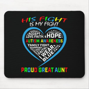 Sein Kampf ist mein Kampf Autismus-Bewusstsein Nef Mousepad