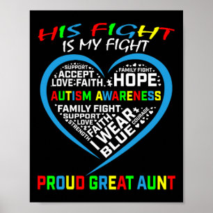 Sein Kampf ist mein Kampf Autismus-Bewusstsein Nef Poster