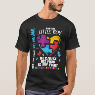 Sein Kampf ist mein Kampf Blue Little Boy Son Auti T-Shirt