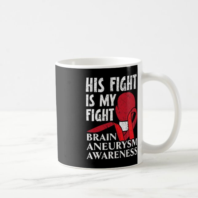 Sein Kampf ist mein Kampf gegen Aneurysma Kaffeetasse (Rechts)