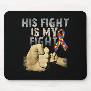 Sein Kampf ist mein Kampf gegen Autismus Bewusstse Mousepad