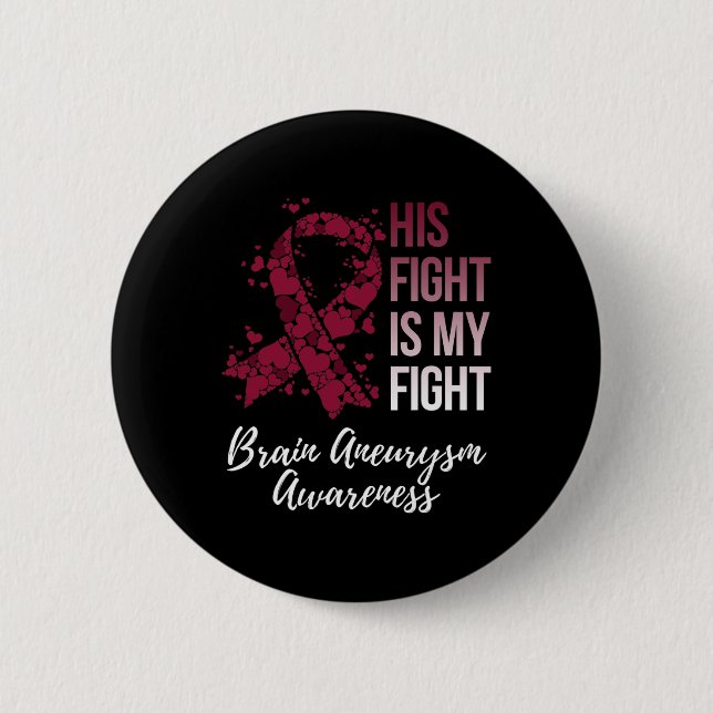 Sein Kampf ist mein Kampf gegen das Aneurysma-Bewu Button (Vorderseite)