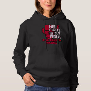 Sein Kampf ist mein Kampf gegen das Gehirn Aneurys Hoodie