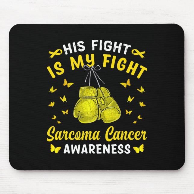 Sein Kampf ist mein Kampf gegen Sarcoma Krebs Bewu Mousepad (Vorne)