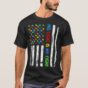 Sein Kampf ist mein Kampf Puzzleteil Autismus-Bewu T-Shirt