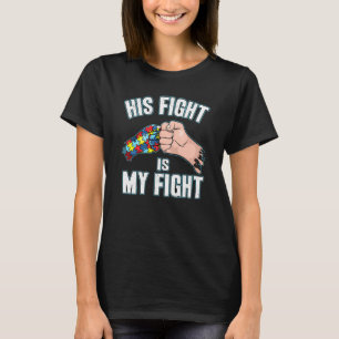 Sein Kampf ist mein Kampf Vater und Sohn Autismus T-Shirt