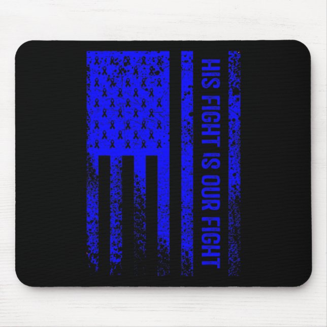 Sein Kampf ist unser Kampf Alopezie Areata Bewusst Mousepad (Vorne)