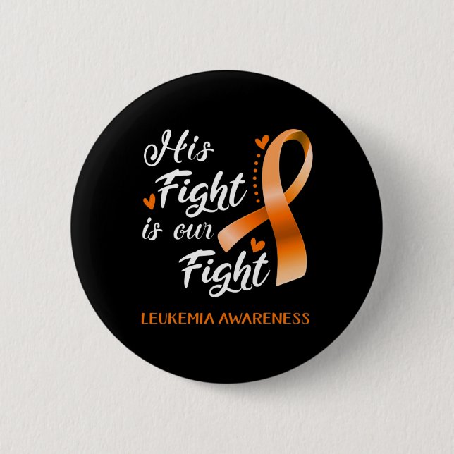 Sein Kampf ist unser Kampf gegen Leukämie-Bewussts Button (Vorderseite)